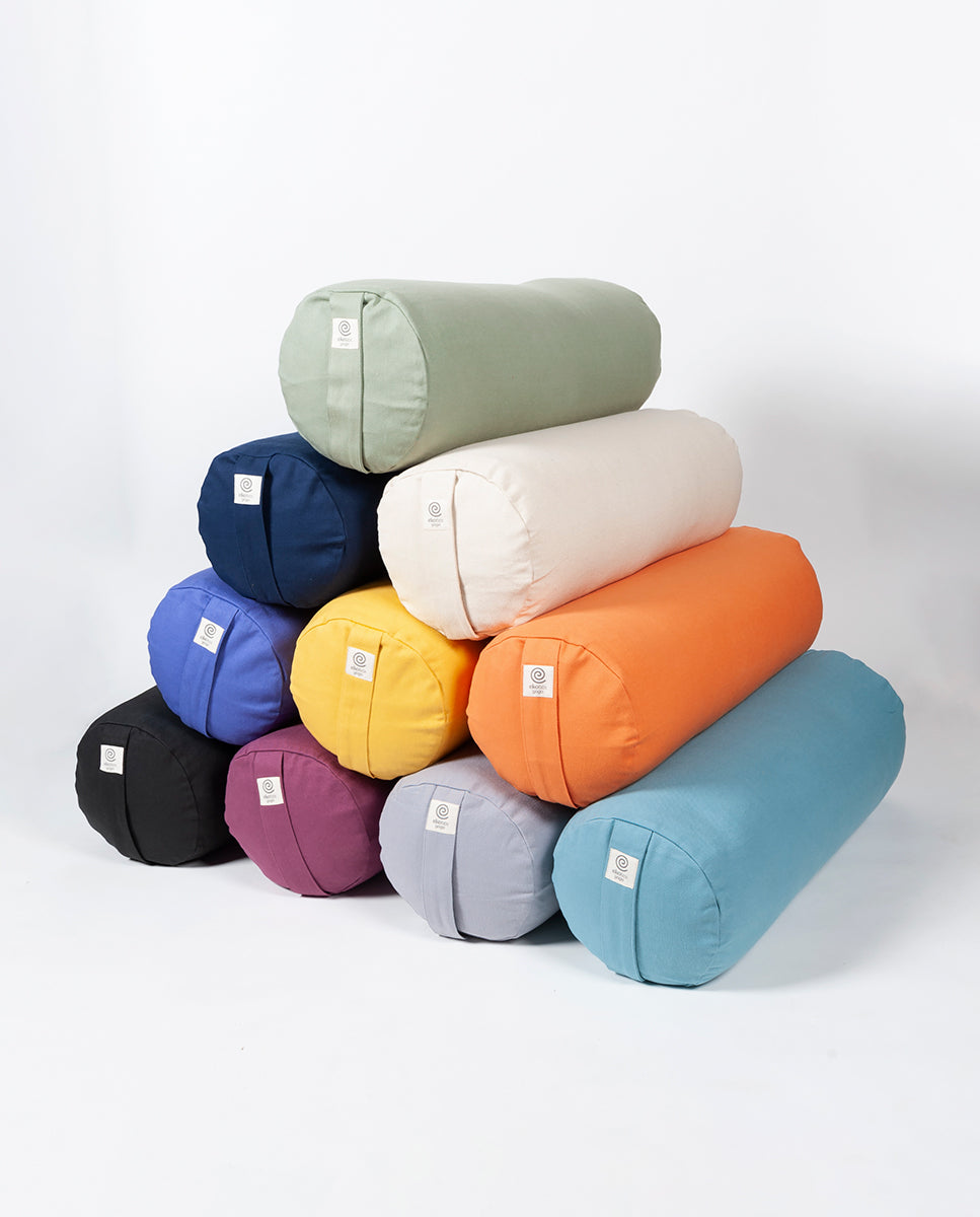 Organic Cotton Yoga Bolsters - Filled with Buckwheat or Spelt – The BWY Shop