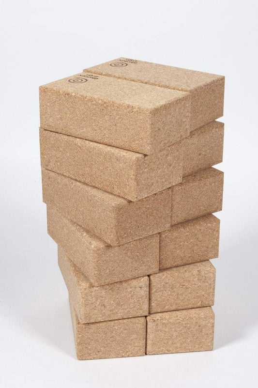 Cork Yoga Bricks - 12 Pack
